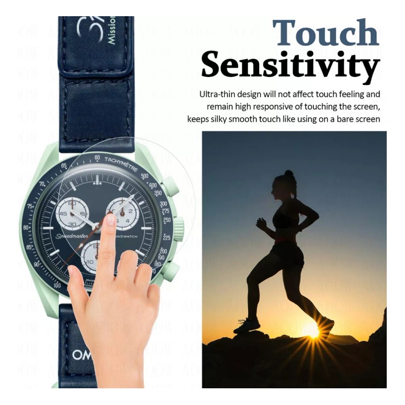 Estuchelandia 2 Pz Mica Protectora Pantalla Para Moonswatch Omega X