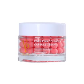 VP PDRN Pink Collagen Capsule Cream – Hydrating Face Moisturizer with Niacinamide, Lightweight Capsule Cream for Radiant, Smooth & Even-Looking Skin, Korean Skincare, 50g