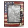 Western Stars USA Flag Fallen Soldier Boots Rifle Helmet Picture