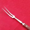 Barbecue Fork with Wooden Handle Stainless Steel Multifunction Nonstick Barbecue