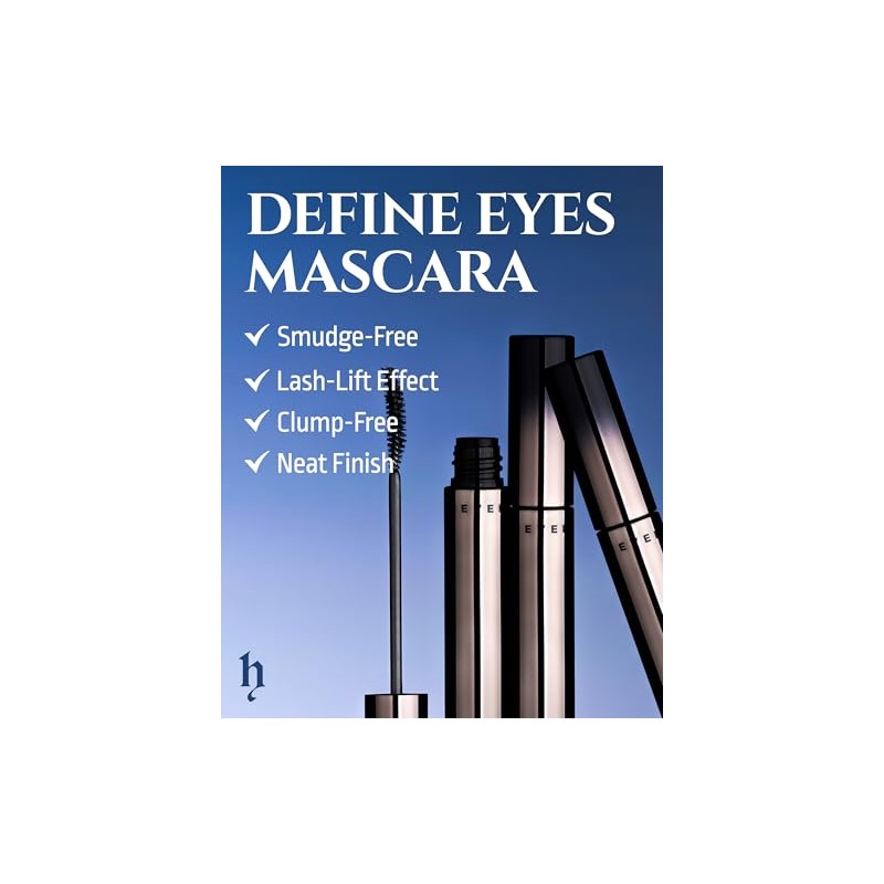 HEVVYMAKEUP Define Eyes Mascara Black Long & Lash - Lash