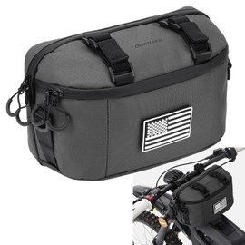 Motorcycle Handlebar Bag,600D Nylon Oxford Universal Bar bag American Flag Sissy Bar Bag Front Fork Storage Accessory Bag,For Motorbike Cruiser Softail Dyna Sportsters Dirt Bike Bicycle