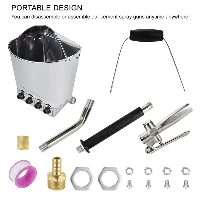 Ouya Stucco Cement Mortar Plaster Sprayer with Cover Wall and