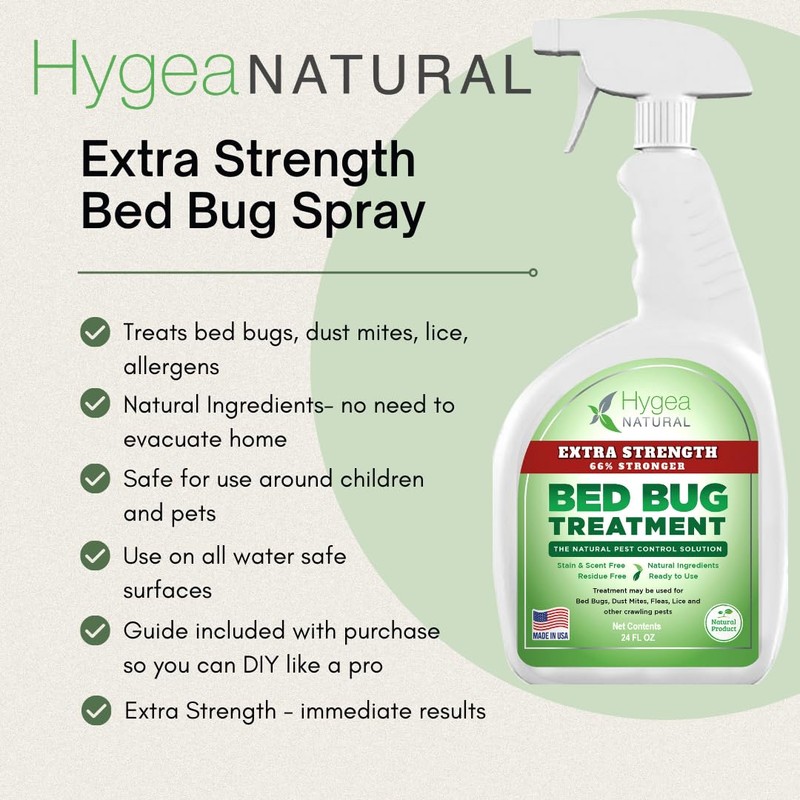 Hygea Natural Extra Strength Bed Bug & Lice Elimination Kit