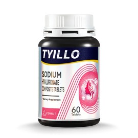 TYILLO Hyaluronic Acid Tablets – Full-Body Hydration & Skin Support – 60 Count