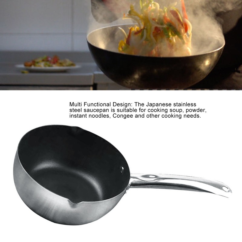 Stainless Steel Nonstick Saucepan Sauce Pan Traditional Japanese Saucepan Small