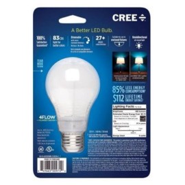 Cree 2 Pack CREE Day Light 5000K LED 40W Bulb Dimmable 22 Year life Use 6W NEW SEALED