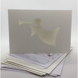 Iris Folding Card Pack Angel Trumpet C5 Size Makes 4 Cards DeeCraft