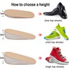 Olukssck 1 Pair Gel Height Shoe Insoles Raiser, Invisible Insoles,