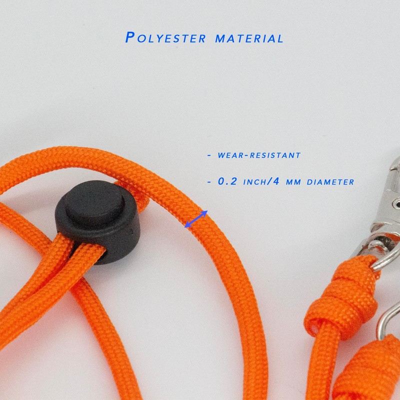 Asusolvent Adjustable Neck Lanyard with Double Hooks for ID Holder,