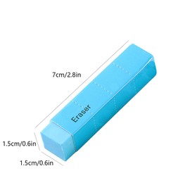 Colorful Erasers 7 Pack Pencil Erasers Cuboid Erasers for Kids Bulk for Students School Supplies Office Prize Gifts (Colorful)