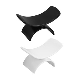 Outanaya 2pcs Nail Art Hand Support Pillow Portable U Shaped Hand Rest Cushion for Manicure Ergonomic Design Detachable Armrest for Salon Travel Stylish Stable Nail Rest