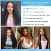UWLK 24 Inch 13x6 Deep Wave Lace Front Wigs Human