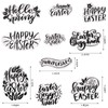 Happy Easter Clear Stamps for Card Making Hello Easter Blessing