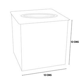 Hand Hammered Tissue Box Square Cover Holder & Dispenser - Decorative Tissue Box Holder - Black Tissue Box Cover - Rust-Resistant Tissue Box - Antique Handcrafted