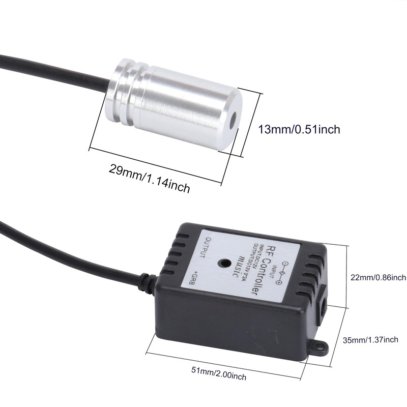 TABEN Car Interior Ambient Lighting Kits USB 3 Metre Fibre