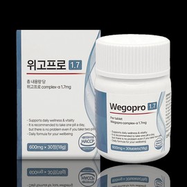 Infuragen Inpuragen WegoPro 1.7 Wegopro 600mg x 30 tablets WegoPro 1.7 / 인퓨라젠 위고프로 1.7 Wegopro 600mg x 30정 위고프로 1.7