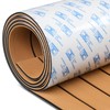 OCEANBROAD Boat Flooring EVA Foam Self-Adhesive 96''x45.6''/36''/28.8''/16.8'' Faux Teak Marine