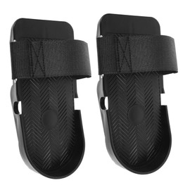 Yardwe 1 Pair Rowing Machine Foot Pedals Flat Plastic Indoor Fitness