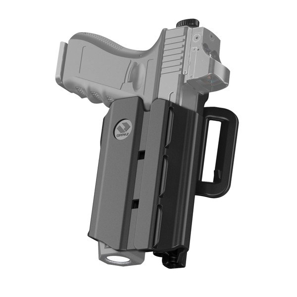 Orpaz Light Bearing Holster Compatible with Springfield XD Holster with Light/Laser/Sight/Optics (Medium Pistol Lights, Belt Attachment)