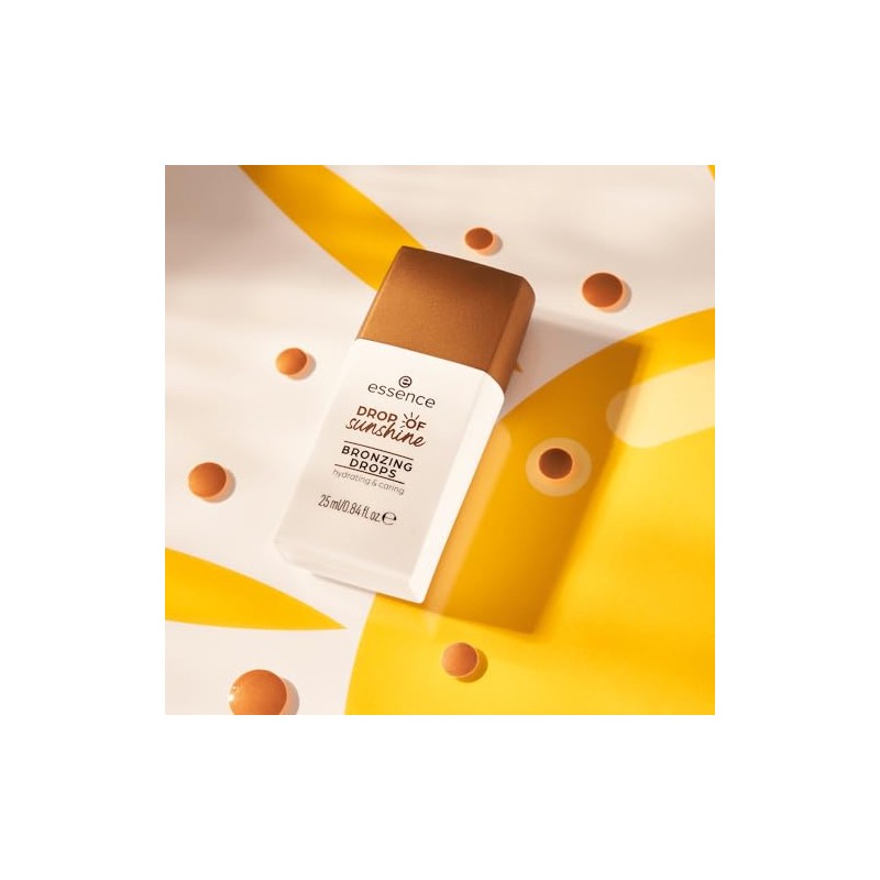 essence Drop of Sunshine Gotas Bronceadoras, Marrón, Acabado Luminoso, Hidratante