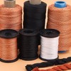 300M Strong Bonded Nylon Sewing Threads Brown Nylon Thread for