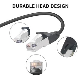 QIANRENON RJ50 10P10C Male to Female Extension Cable Panel Screw Mount Shielded Cat 5E 26AWG for Motorola Radio Barcode Scanning Laser Printing Industrial Equipment etc.5m (16.4ft)