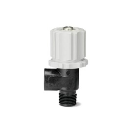 TeeJet Throttling Valve 3/4"" Male Inlet x 3/4"" Female Outlet x 150 Max PSI Farmer Bob's Parts 23520-3/4-PP, Black & White