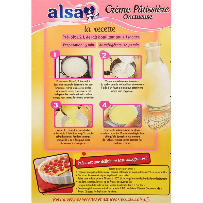 Alsa Creme Patissiere Mix - French Pastry Cream Mix -