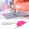 5PCS Needle Threader 3 in 1 Soft Flexible Lightweight Portable