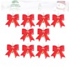 Levemolo 10pcs Christmas Bell Ornaments Large Bowknot Design Xmas Tree