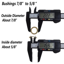 10PCS Saw Blade Bushings Set - 1Inch to 5/8Inch, 7/8Inch to 5/8Inch Ring Adapter Thickness of 1.0mm by ANTENGDATOOL