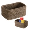 Aufbewahrungskorb Geflochten, Häkelkorb, Badezimmer Korb, Kleiner Korb, Körbchen Aufbewahrung für