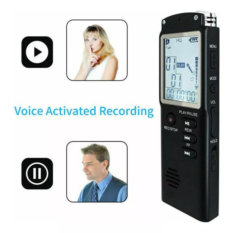 generic Grabadora De Audio De Sonido Digital Mini Espía Activada