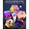 LEDGUHON 4-Pack 9W E27 Smart Light Bulb, RGBWW 16M Colors,