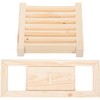 Kisangel Wooden Vent Blinds for Steam Room Sauna Accessory Air