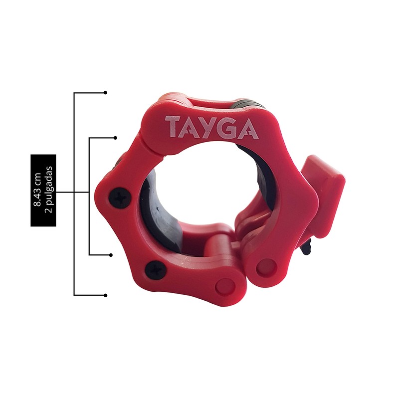 Tayga par de seguros plástico para barra olímpica de collar