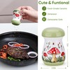 Fungi Fun Ceramic Mushroom Salt and Pepper Shakers Set, Cute