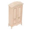 Dollhouse Miniature Wardrobe 1/12 Scale Double Door Dolls House Closet
