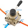 Baomain Rotary Lever Hand Valve HV-03 PT3/8 3 Position 4