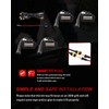 ‎MODIPIM Smoked Shell Red Light 4pcs Tacoma LED Grill Lights