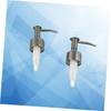 LABRIMP 2pcs Stainless Steel Lotion Pump Heads Press Pump Bottle