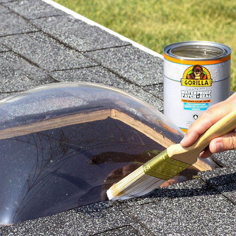 Gorilla Patch & Seal Liquid Rubber Waterproof Sealant, Crystal Clear,