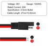 AITRIP 10PCS 1 Feet 30CM 14 AWG Connectors Cable Quick