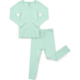 AVAUMA Baby Boys Girls Pajama Set Kids Toddler Snug fit Basic Cotton Sleepwear pjs for Daily (Mint-1 Small)