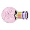 Manual Shift Knob Gear Stick Shifter Pink Crystal Bubble with