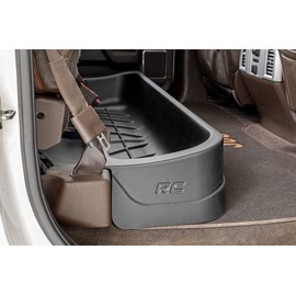 Rough Country Ford Custom-Fit Under Seat Storage for 15-23 Ford F-150 - RC09281A, Rear, Black