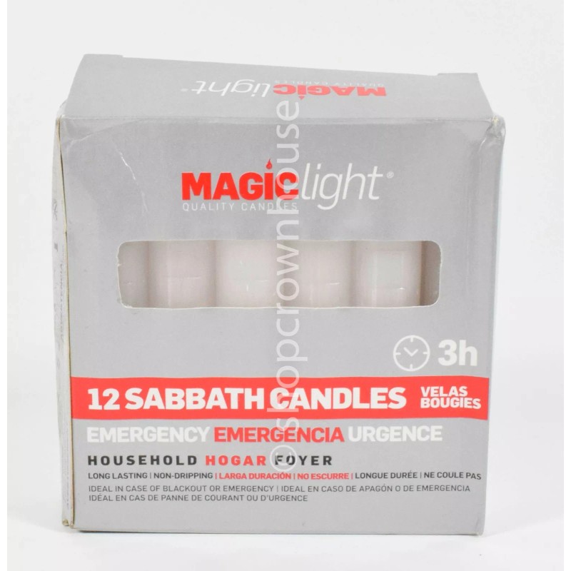 Magic Light 4 Boxes MAGIC LIGHT Quality Candles 12 Sabbath
