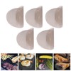 5Pcs High Temperature Resistant Barbecue Round Mat Reusable Non Stick