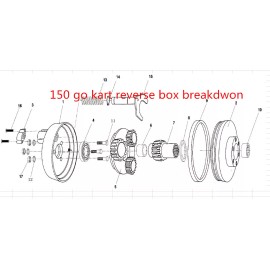 HAMMERHEAD go kart reverse box Inner case needle bearing hammerhead carter Kinroad  Roketa